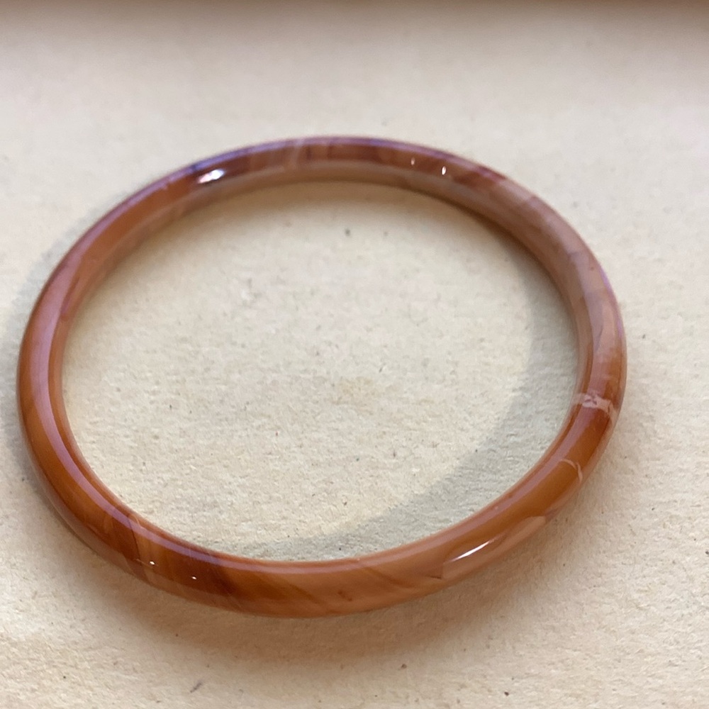 Rare Vintage Carnelian Orange Agate Gemstone Bangle*